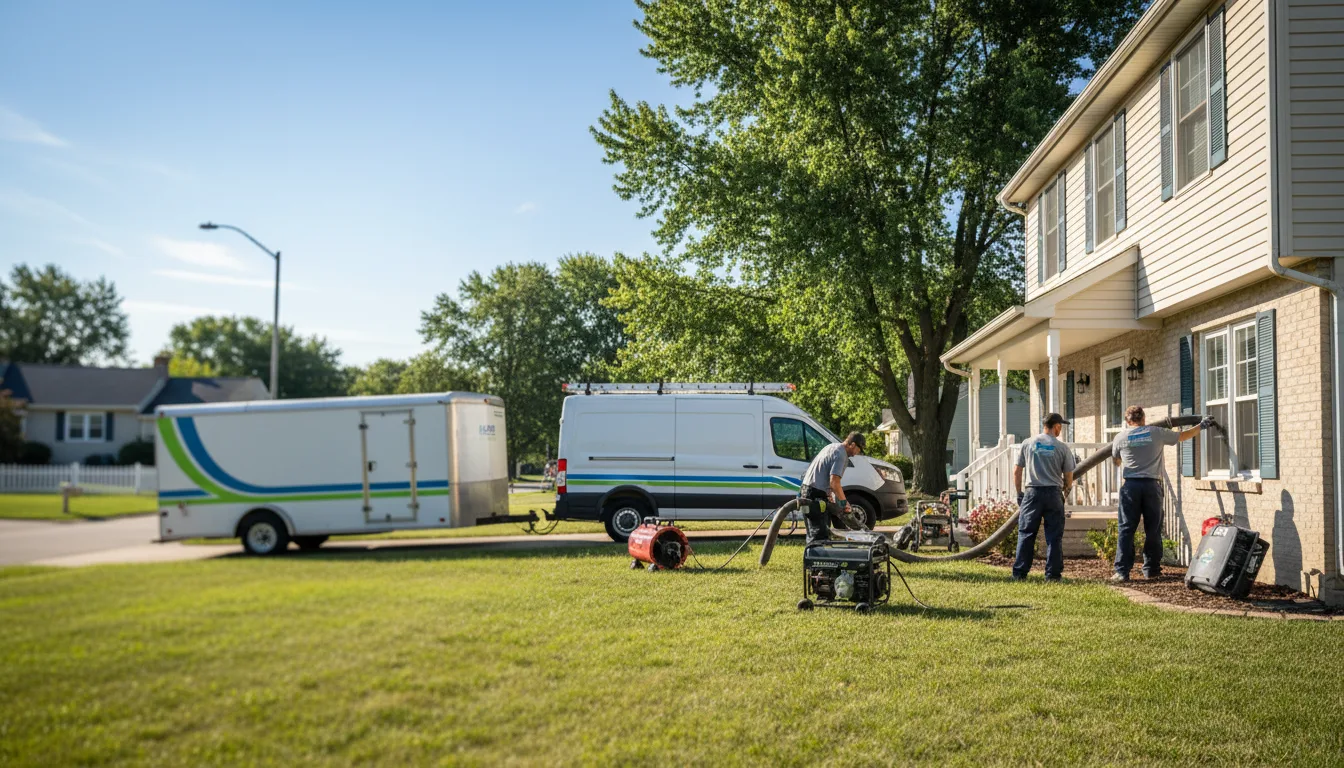 Flooded Basement Restoration And Cleanup With Repair in Windsor, IL near me